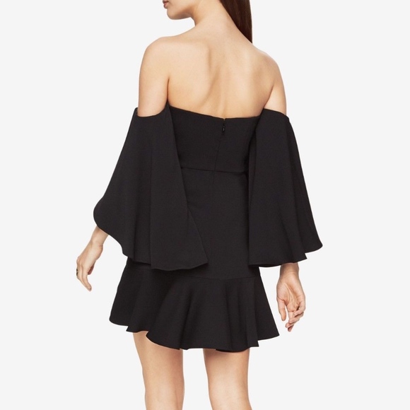 NWT BCBG Simone flutter sleeve dress Size 4 Small - Picture 3 of 6